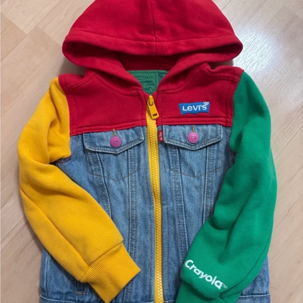 Levi's X Crayola Hooded Denim Jacket